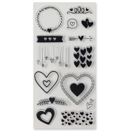 Hearts Clear Stamp Set by Recollections&#x2122;